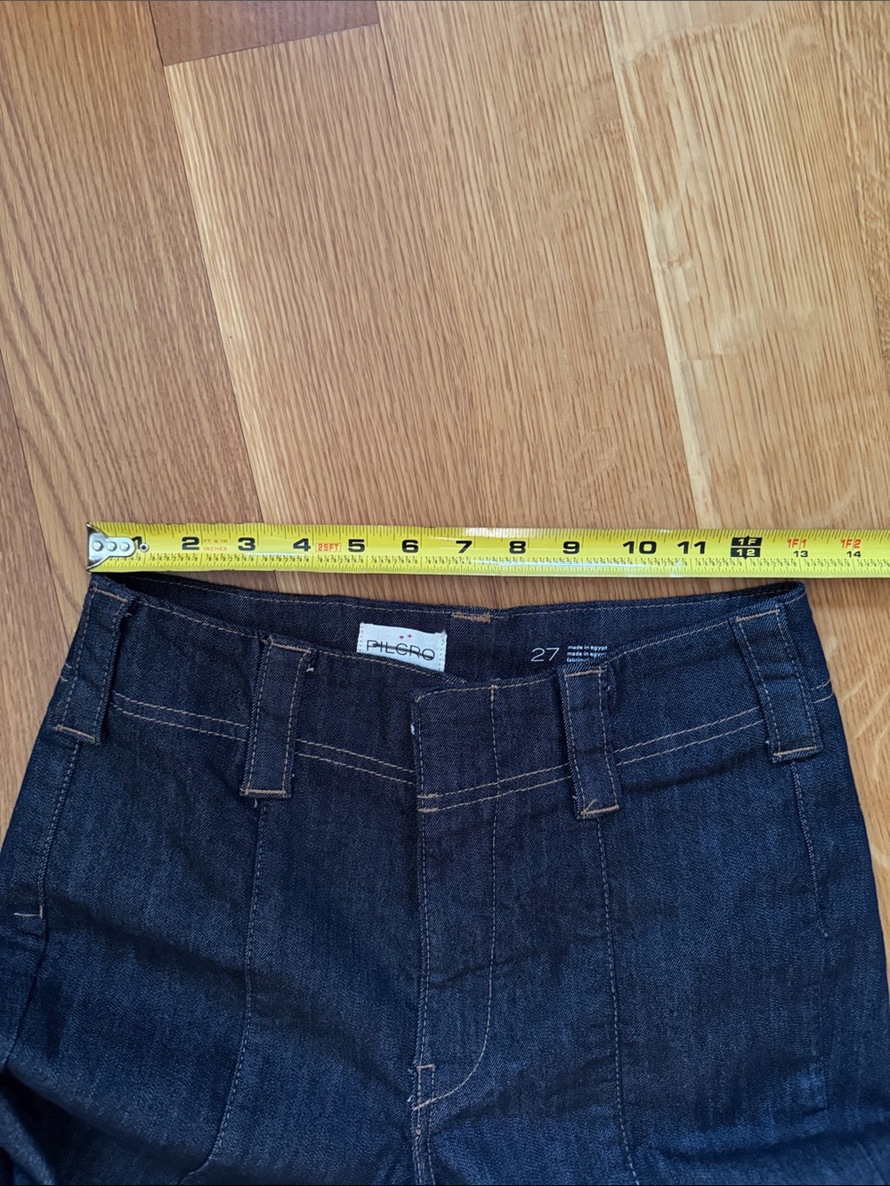 Anthropologie Maeve Slim 70’s High-Rise Crop Flare Jeans, NWOT, 27 - Picture 8 of 11